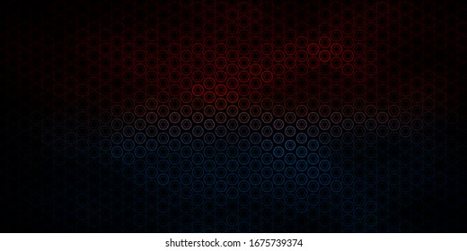 Dark Blue, Yellow vector pattern with magic elements. Illustration with magical signs of spiritual power. Background for esoteric, mystic designs.