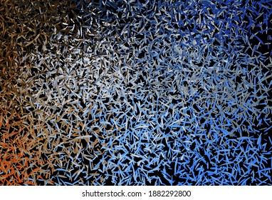 Dark Blue, Yellow vector pattern with sharp lines. Lines on blurred abstract background with gradient. Best design for your ad, poster, banner.