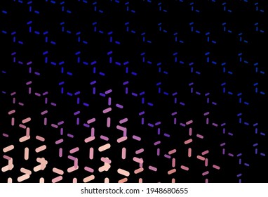 Dark Blue, Yellow vector pattern with sharp lines. Lines on blurred abstract background with gradient. Smart design for your business advert.