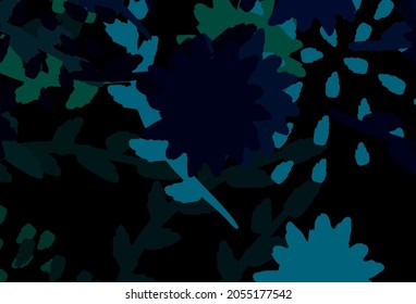 Dark Blue, Yellow vector pattern with random forms. Simple colorful illustration with abstract gradient shapes. Background for a cell phone.