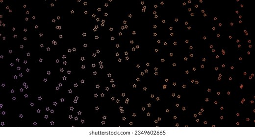 Dark Blue, Yellow vector pattern with abstract stars. Colorful illustration with abstract gradient stars. Best design for your ad, poster, banner.