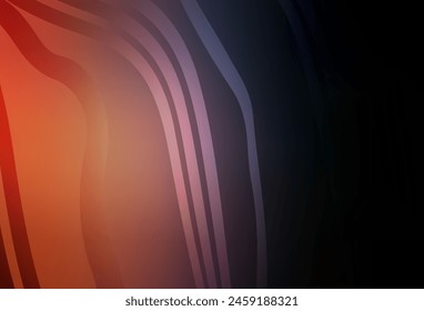 Dark Blue, Yellow vector pattern with wry lines. A shining illustration, which consists of curved lines. Texture for booklets, leaflets.