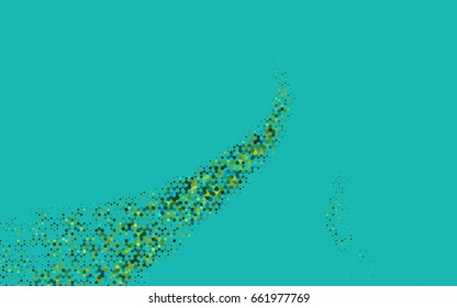 Dark Blue, Yellow vector pattern. Hexagonal template. Geometric sample. Repeating hexagon shapes. Brand-New texture for your design. Pattern can be used for background