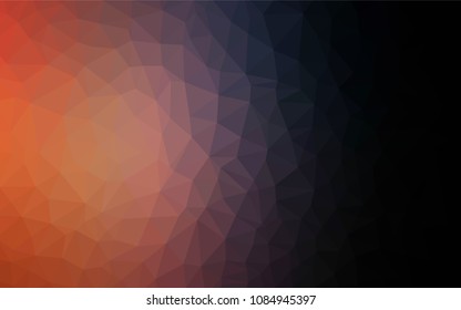 Dark Blue, Yellow vector polygon abstract backdrop. Elegant bright polygonal illustration with gradient. Textured pattern for your backgrounds.