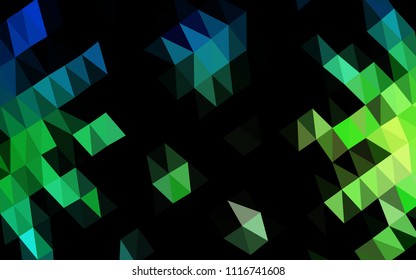 Dark Blue, Yellow vector polygon abstract backdrop. Colorful abstract illustration with gradient. The template can be used as a background for cell phones.