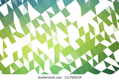 Dark Blue, Yellow vector polygon abstract background. Geometric illustration in Origami style with gradient.  A completely new design for your business.