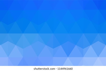 Dark Blue, Yellow vector polygon abstract background. Shining polygonal illustration, which consist of triangles. Triangular pattern for your design.