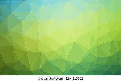 Dark Blue, Yellow vector polygon abstract backdrop. A vague abstract illustration with gradient. Brand new design for your business.