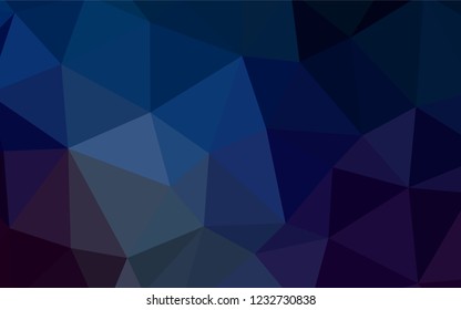 Dark Blue, Yellow vector polygon abstract layout. Glitter abstract illustration with an elegant triangles. Best triangular design for your business.