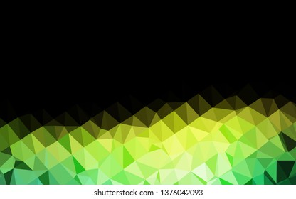 Dark Blue, Yellow vector polygon abstract background. Colorful abstract illustration with gradient. Template for your brand book.