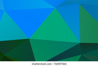 Dark Blue, Yellow vector polygon abstract background. Glitter abstract illustration with an elegant design. A completely new template for your business design.