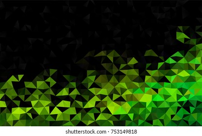 Dark Blue, Yellow vector polygon abstract template. Glitter abstract illustration with an elegant design. Brand-new design for your business.