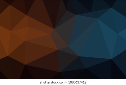 Dark Blue, Yellow vector polygonal background. Colorful illustration in polygonal style with gradient. A completely new template for your business design.