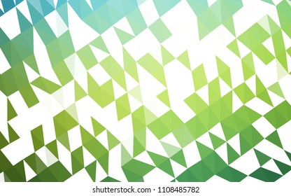 Dark Blue, Yellow vector polygonal background. A vague abstract illustration with gradient. A new texture for your design.