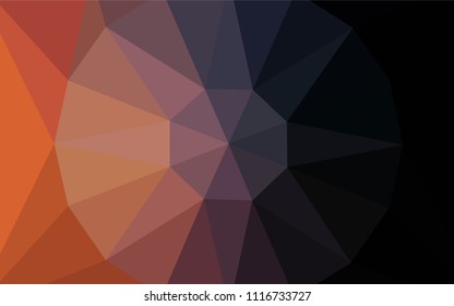 Dark Blue, Yellow vector polygonal template with a diamond. Illustration in Origami style with gradient. Completely new template for your banner.