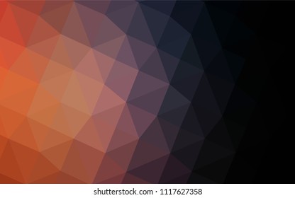 Dark Blue, Yellow vector polygonal background. Creative geometric illustration in Origami style with gradient. Brand-new style for your business design.