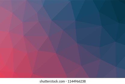 Dark Blue, Yellow vector polygonal pattern. Creative geometric illustration in Origami style with gradient. The completely new template can be used for your brand book.