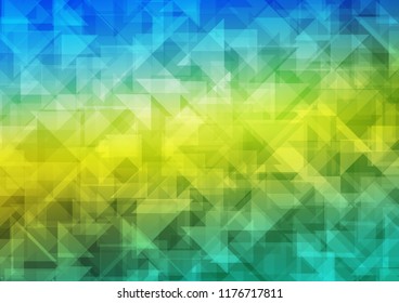Dark Blue, Yellow vector polygonal polygonal. A vague abstract illustration with gradient. Brand new style for your business design.