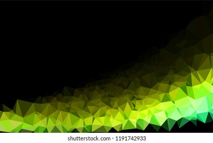 Dark Blue, Yellow vector polygonal pattern. A sample with polygonal shapes. The completely new template can be used for your brand book.