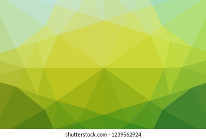 Dark Blue, Yellow vector polygonal template. Colorful illustration in abstract style with gradient. The best triangular design for your business.
