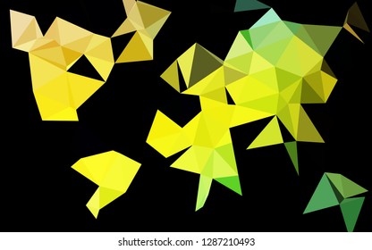 Dark Blue, Yellow vector polygonal pattern. Colorful abstract illustration with gradient. Elegant pattern for a brand book.