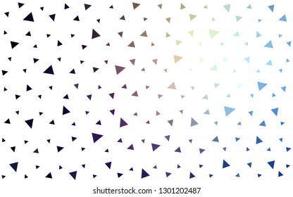 Dark Blue, Yellow vector  polygonal pattern. Creative illustration in halftone style with triangles. Brand new design for your business.