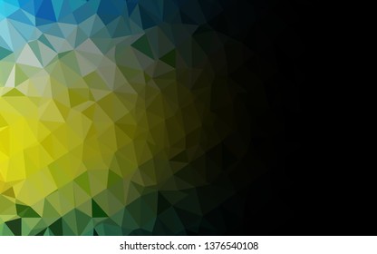 Dark Blue, Yellow vector polygonal template. An elegant bright illustration with gradient. Brand new design for your business.