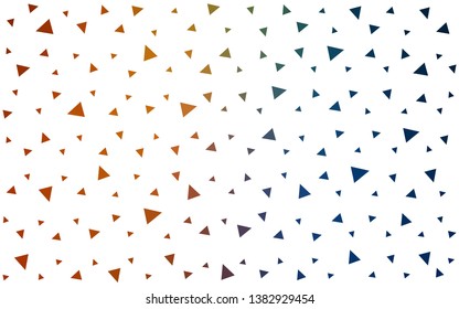Dark Blue, Yellow vector  polygonal template. Triangular geometric sample with gradient.  Template for cell phone's backgrounds.