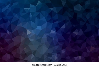 Dark Blue, Yellow vector polygonal illustration, which consist of triangles. Triangular design for your business. Creative geometric background in Origami style with gradient