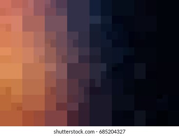 Dark Blue, Yellow vector polygonal illustration, which consist of rectangles. Rectangular pattern for your business design. Geometric background in Origami style with gradient. 