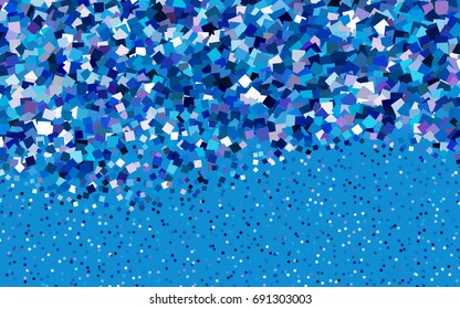 Dark Blue, Yellow vector polygonal illustration, which consist of rectangles. Rectangular pattern for your business design. Geometric background in Origami style with gradient. 