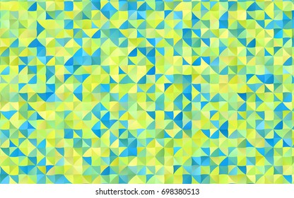 Dark Blue, Yellow vector polygonal template. Modern geometrical abstract illustration with gradient. The completely new template can be used for your brand book.