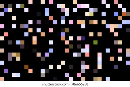 Dark Blue, Yellow vector polygonal illustration, which consist of rectangles. Rectangular pattern for your business design. Geometric background in Origami style with gradient. 