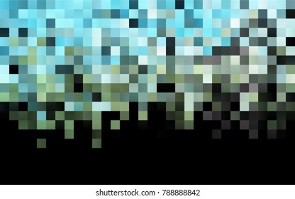 Dark Blue, Yellow vector polygonal illustration, which consist of rectangles. Rectangular pattern for your business design. Geometric background in Origami style with gradient. 
