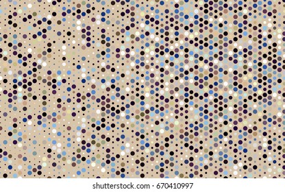 Dark Blue, Yellow vector red banner with set of circles, dots. Donuts Background. Creative Design Template. Technological halftone illustration.