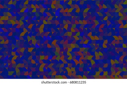 Dark Blue, Yellow vector red pattern of geometric circles, shapes. Colorful mosaic banner. Geometric background with colored disks.