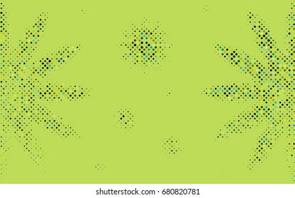Dark Blue, Yellow vector red pattern of geometric circles, shapes. Colorful mosaic banner. Geometric background with colored disks.