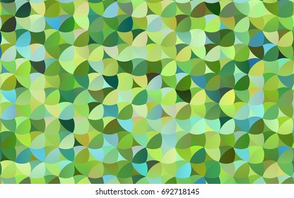 Dark Blue, Yellow vector red pattern of geometric circles, shapes. Colorful mosaic banner. Geometric background with colored disks.