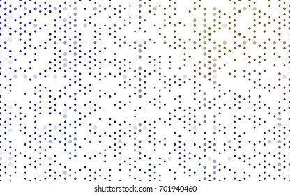 Dark Blue, Yellow vector red pattern of geometric circles, shapes. Colorful mosaic banner. Geometric background with colored disks.
