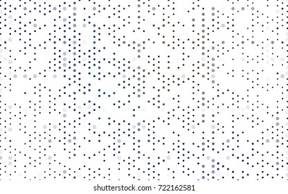 Dark Blue, Yellow vector red pattern of geometric circles, shapes. Colorful mosaic banner. Geometric background with colored disks.