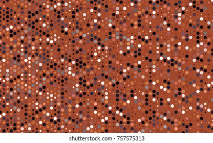 Dark Blue, Yellow vector red banner with set of circles, dots. Donuts Background. Creative Design Template. Technological halftone illustration.