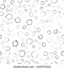 Dark Blue, Yellow vector seamless texture with disks. Modern abstract illustration with colorful water drops. Pattern can be used as texture of wallpapers.