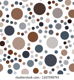 Dark Blue, Yellow vector seamless background with bubbles. Blurred decorative design in abstract style with bubbles. Pattern can be used for ads, leaflets.