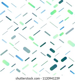 Dark Blue, Yellow vector seamless texture with colored lines. Decorative shining illustration with lines on abstract template. The pattern can be used as ads, poster, banner for commercial.