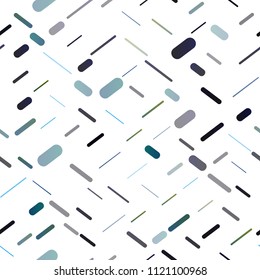 Dark Blue, Yellow vector seamless texture with colored lines. Modern geometrical abstract illustration with staves. Smart design for your business advert.