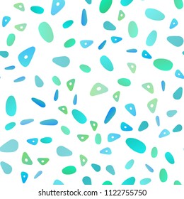 Dark Blue, Yellow  vector seamless background with rounded triangular shapes, ovals. Illustration with set of colorful ovals, triangular shapes. Smart design for your business advert.