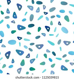 Dark Blue, Yellow vector seamless pattern in polygonal style with circles. Abstract gradient illustration with circles, triangles. Smart design for your business advert.