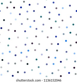 Dark Blue, Yellow vector seamless background with bubbles. Beautiful colored illustration with blurred circles in nature style. The pattern can be used for aqua ad, booklets.