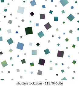 Dark Blue, Yellow vector seamless texture in rectangular style. Beautiful illustration with rectangles and squares. The template can be used as a background.