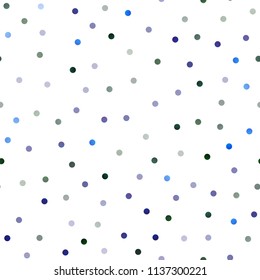 Dark Blue, Yellow vector seamless background with bubbles. Blurred decorative design in abstract style with bubbles. New design for ad, poster, banner of your website.